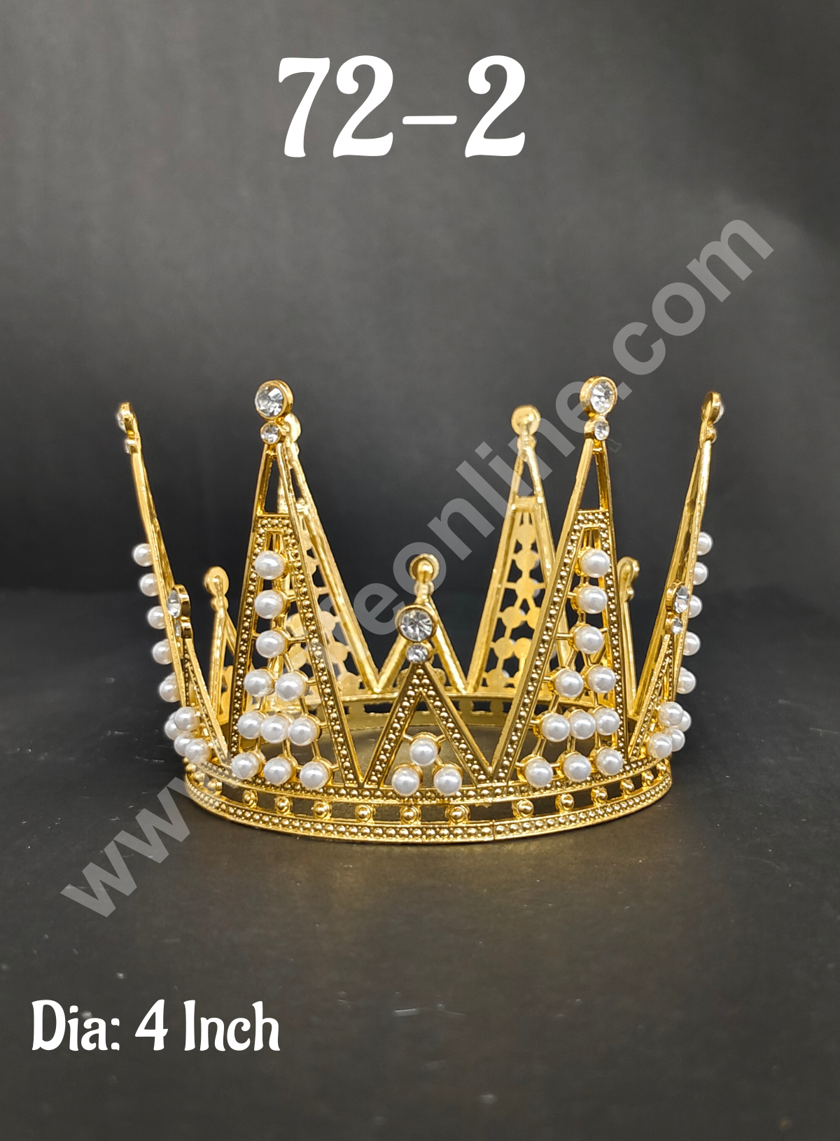 CAKE DECORβ’ Birthday Cake Crown Chandelier Design Cake Topper Wedding, Cake Decoration For King, Queen, Prince & Princess Party Wedding Hair Accessories