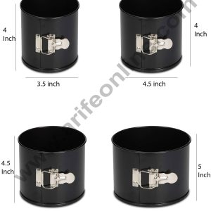 Cake Decor 4 Pcs  Round  Springform Tin Nonstick Cake Mould Bakeware Pan Round
