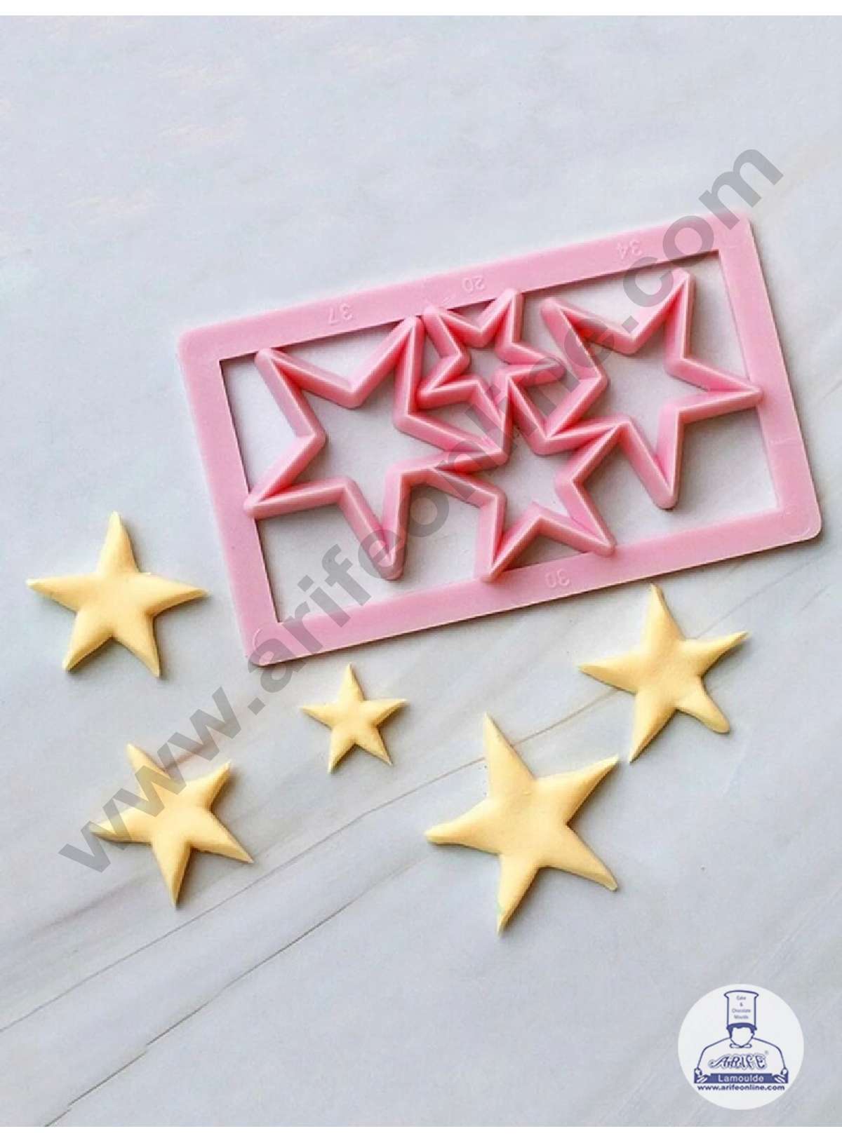 CAKE DECOR™ Star Shape Fondant Embossing Quilt Molds Mould Cake Decorating Tools (SBQM-123)