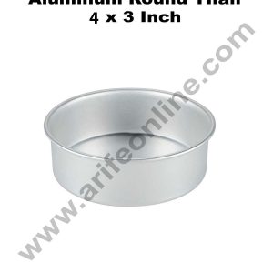 Cake Decor Round Aluminum Cake Mould Thali 4 in x 3 inch
