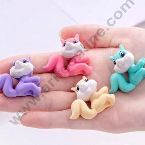 Mini Baby Fox Rubber Cake Topper | Animal Rubber Toppper - 1 Pc -CAKE DECORβ’