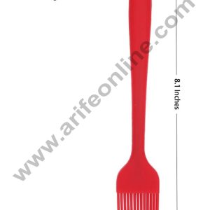 CAKE DECORβ’ 1pc Red Silicone Brush | Heat-Resistant, Non-Stick & Flexible with Silicone Handle