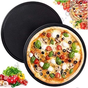 CAKE DECOR™ Non Stick Pizza Pan 9.2 x 0.6 inch Height (Medium 23.5 x 1.5 cm)