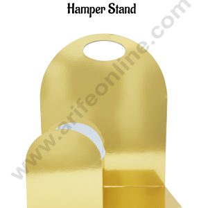 Golden Glossy Foldable Cake and Flower Hamper Stand - CAKE DECOR™