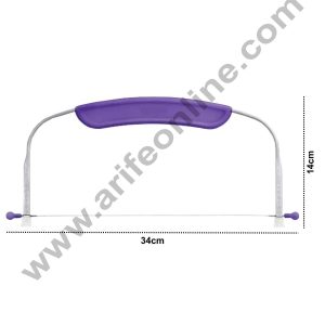 Cake Decor Stainless Steel Adjustable Small Cake Leveler Cutter Layer Cake Slicer With Handle