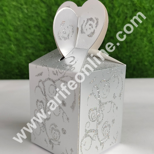 CAKE DECOR™ Goodie Bag For Hampers | Chocolate Box Hamper Box 10 Pcs Pack - Silver (SBGB-15)