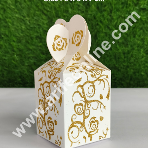 CAKE DECOR™ Goodie Bag For Hampers | Chocolate Box Hamper Box 10 Pcs Pack - Cream(SBGB-15)