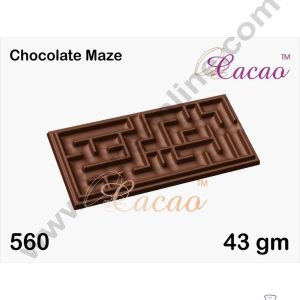 Cake Decor 3 Cavity PVC Chocolate Mould Chocolate Maze Shaped (1pcs pack)