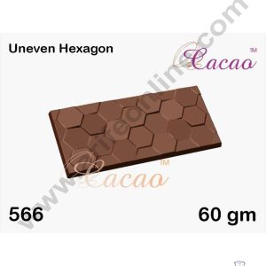 Cake Decor 3 Cavity PVC Chocolate mould Hexagon Shaped (1pcs pack)