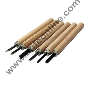 Cake Decor 6 PC Wood-Carving Tool Set for Professionals, Carpenters and Hobbyists,Art Tools