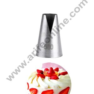 Cake Decor Medium Nozzle - No. 580 Medium "V" Cut/Saint Honore Piping Nozzle