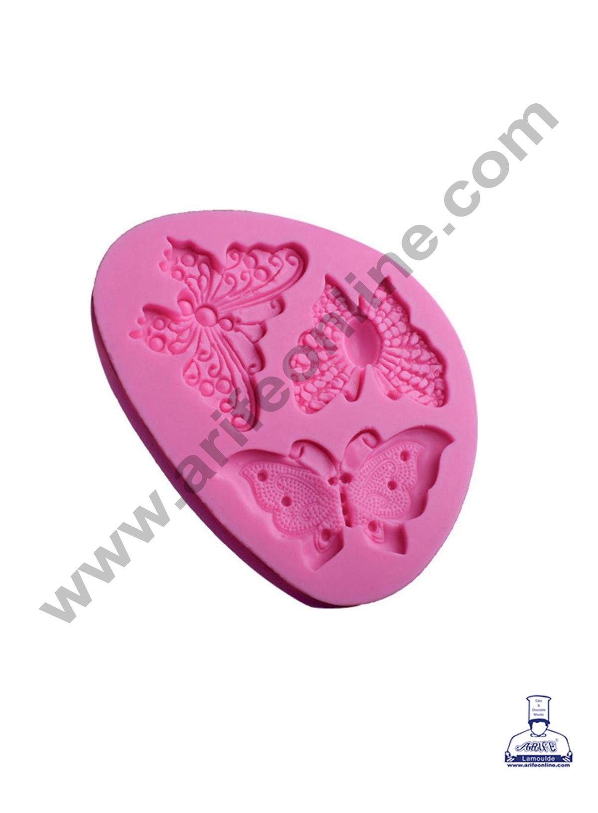 Cake Decor Silicon 3 in 1 Butterfly Fondant Clay Marzipan Cake Decoration Mould