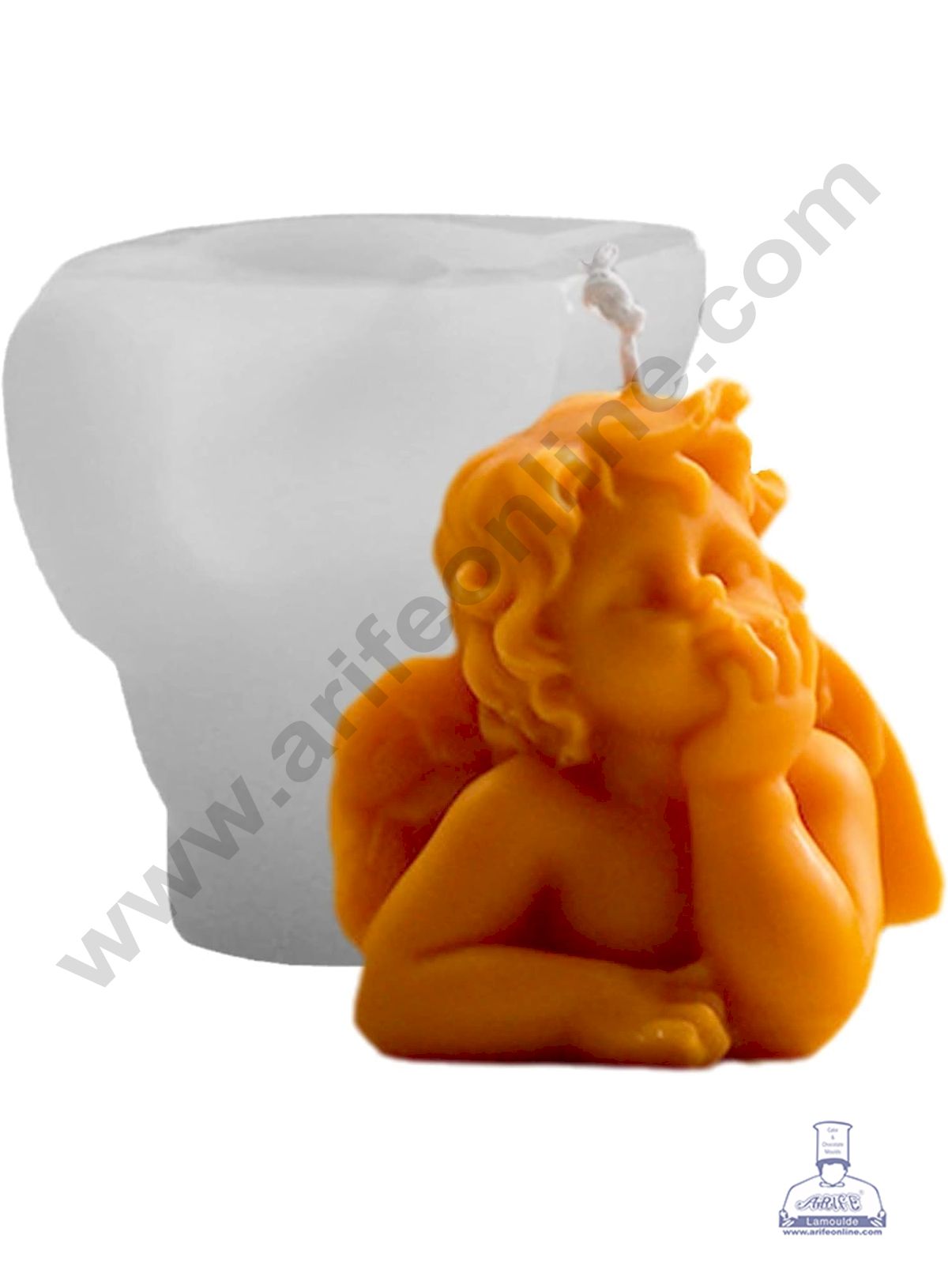 3D Silicon 1 Cavity Cute Little Angel Shape Silicon Candle Mould, Silicon Soap Mould (SBSP-DYF6976) - CAKE DECORβ’