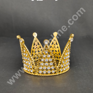 CAKE DECOR™ Birthday Cake Crown Chandelier Design Cake Topper Wedding, Cake Decoration For King, Queen, Prince & Princess Party Wedding Hair Accessories