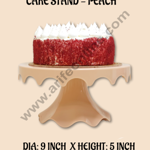 CAKE DECORβ’ Small Detachable Plastic Cake Stand Drop Shaped| Cupcake Stand | Display Stand - Peach