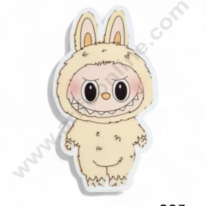 Acrylic Digital Print Labubu Topper - 005 -Cream - CAKE DECORβ’