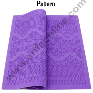 Cake Decor Silicone Cake Border 15" Lace Fondant Mat Mould Flower Pattern  Cake Decorating Tools Baking Mat