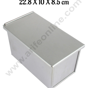 Aluminum Bread Loaf Mould With Lid (22.8 X 10 X 8.5cm) - CAKE DECOR™