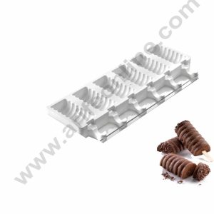 Cake Decor 6 Cavity White Tango Silicone Cakesicle Mold Popsicle Easy Ice Cream Bar Mold
