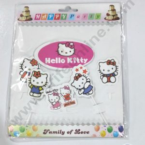 Cake Decor Hello Kitty Family Paper Topper Set Of 6 Pieces