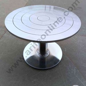 CAKE DECOR™ 360° Rotating Stainless Steel Cake Turntable (12 Inch) - Heavy
