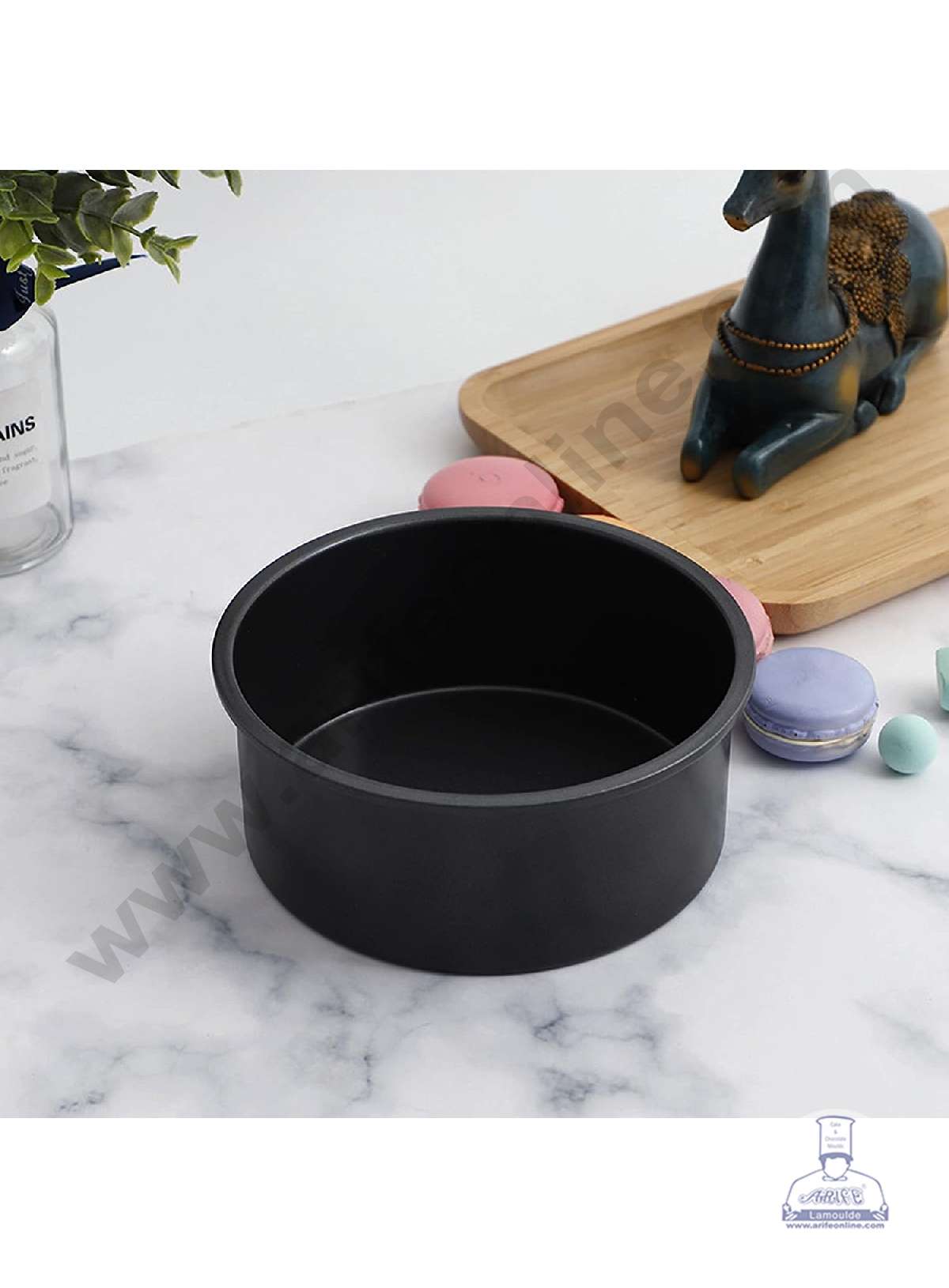 CAKE DECORβ’ Non-Stick Loose Bottom Round Cake Mould with Removable Base β 4.7 x 1.5 Inch (12 x 4 cm)