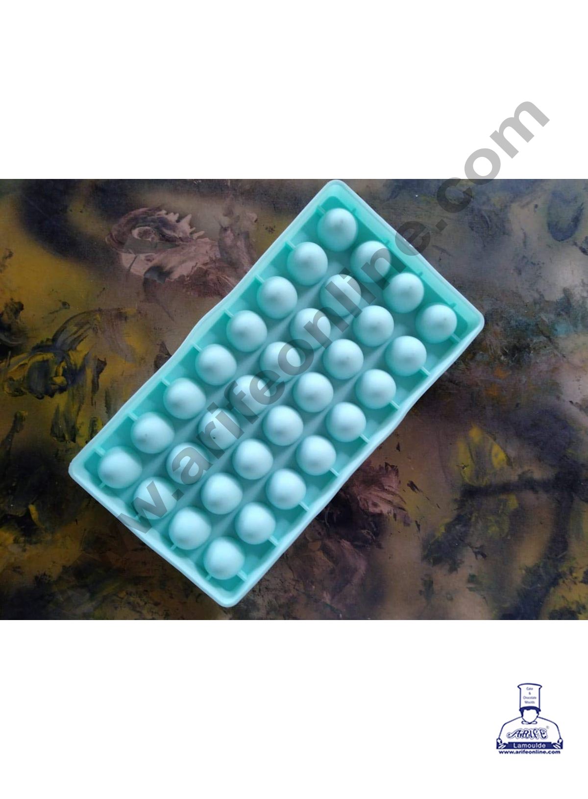 Cake Decor 32 Cavity Round with Support Silicone Mould