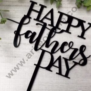 CAKE DECOR™ 5 inch Acrylic Happy Fathers Day Topper Cake Decoration Dessert Decoration