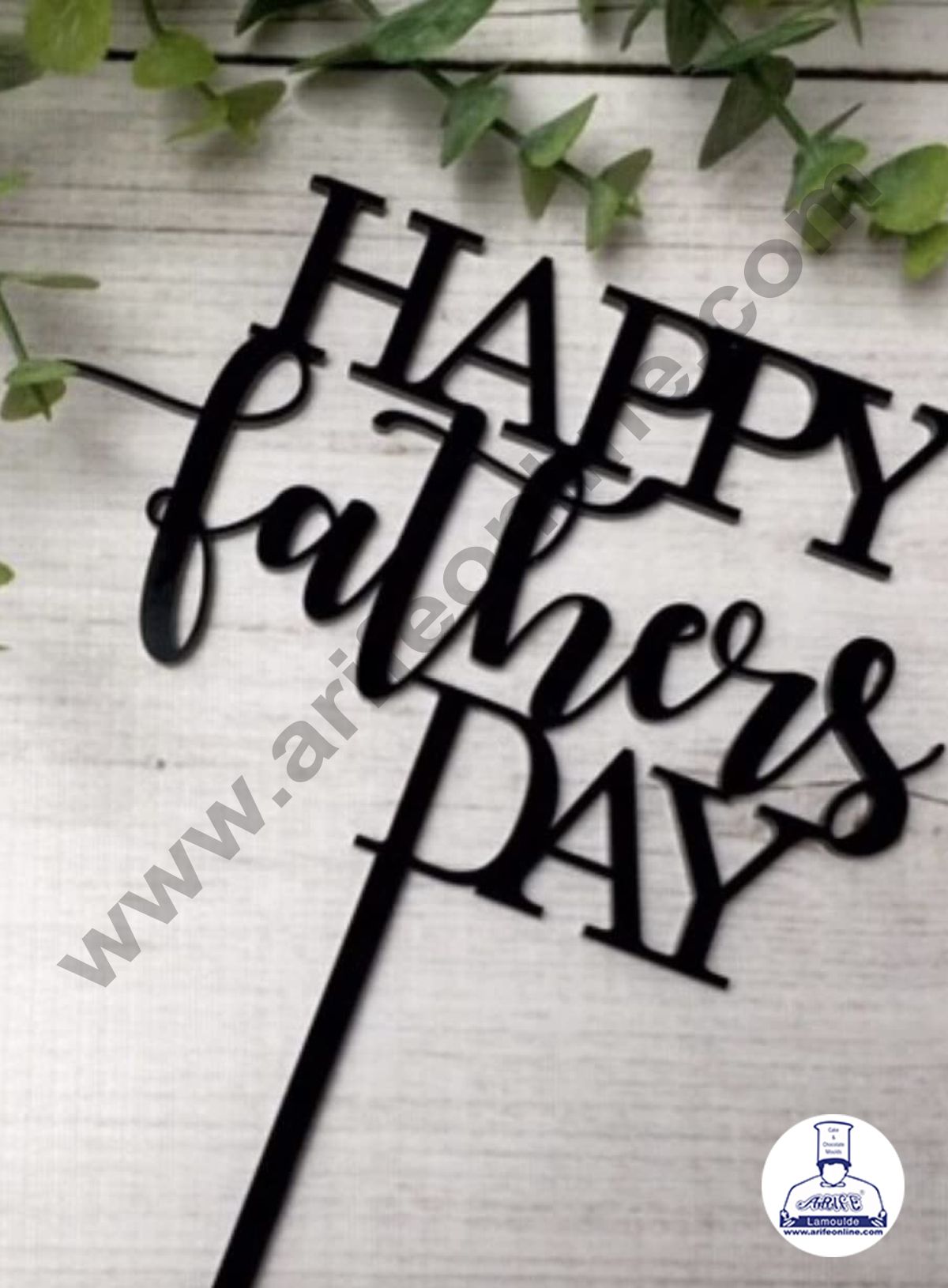 CAKE DECORβ’ 5 inch Acrylic Happy Fathers Day Topper Cake Decoration Dessert Decoration