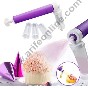 Cake Decor Manual Airbrush Pump for Decorating Cakes, Cupcakes and Desserts