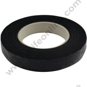 Cake Decor Artificial Flower Floral Tape Stamen Wrapping Florist Tape Self-Adhesive Bouquet Floral Stem Tape - Black