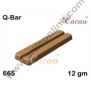 CAKE DECOR™ 8 Cavity PVC Chocolate Mould Q - Bar | Rectangle Shape | (1 pcs pack)