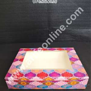 CAKE DECORβ’ 6 Cavity Brownie Boxes with Clear Window Traditional design | Brownie Carriers - 10 Pcs Pack