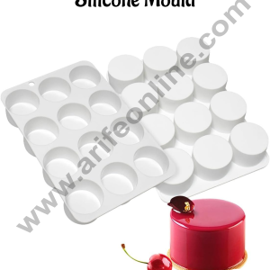 CAKE DECORβ’ 12 Cavity Cylinder Shape Silicone Mould