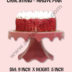 CAKE DECORβ’ Small Detachable Plastic Cake Stand Drop Shaped| Cupcake Stand | Display Stand - Mauve Pink
