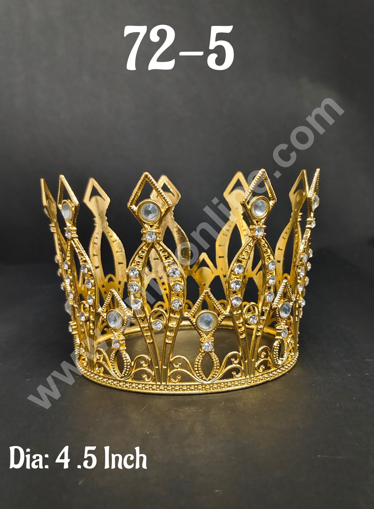 CAKE DECORβ’ Birthday Cake Crown Chandelier Design Cake Topper Wedding, Cake Decoration For King, Queen, Prince & Princess Party Wedding Hair Accessories