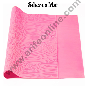 Cake Decor Silicone 17" Woodgrain Fondant Impression Silicone Mat Cake Decorating Tools Baking Mat