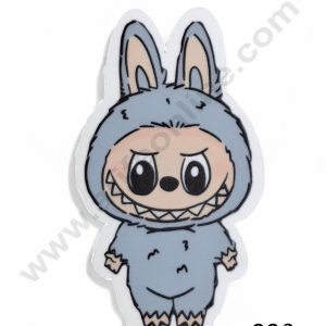 Acrylic Digital Print Labubu Topper - 006 -Blue - CAKE DECORβ’