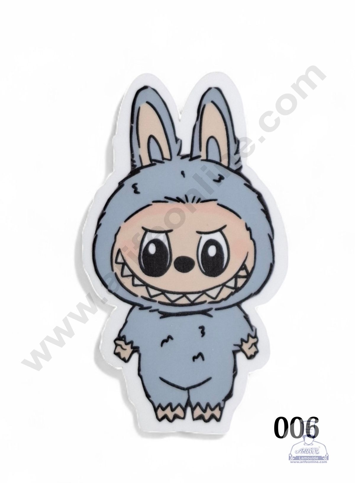 Acrylic Digital Print Labubu Topper - 006 -Blue - CAKE DECORβ’