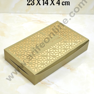 CAKE DECOR™ Christmas Theme Sweet Box With Merry Christmas Cut-Out For Hampers | Chocolate Box | Brownie Box - 1 Pcs Pack -Pista Green - 23 X 14 X 4 cm