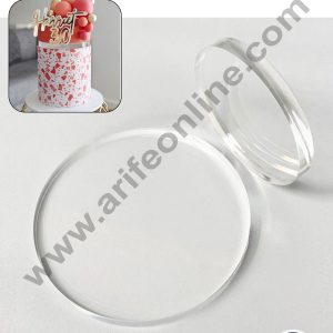 CAKE DECOR™ 6 inch Round Acrylic Disk Cake Spacer | Cake Divider Spacer | Cake Decortaion