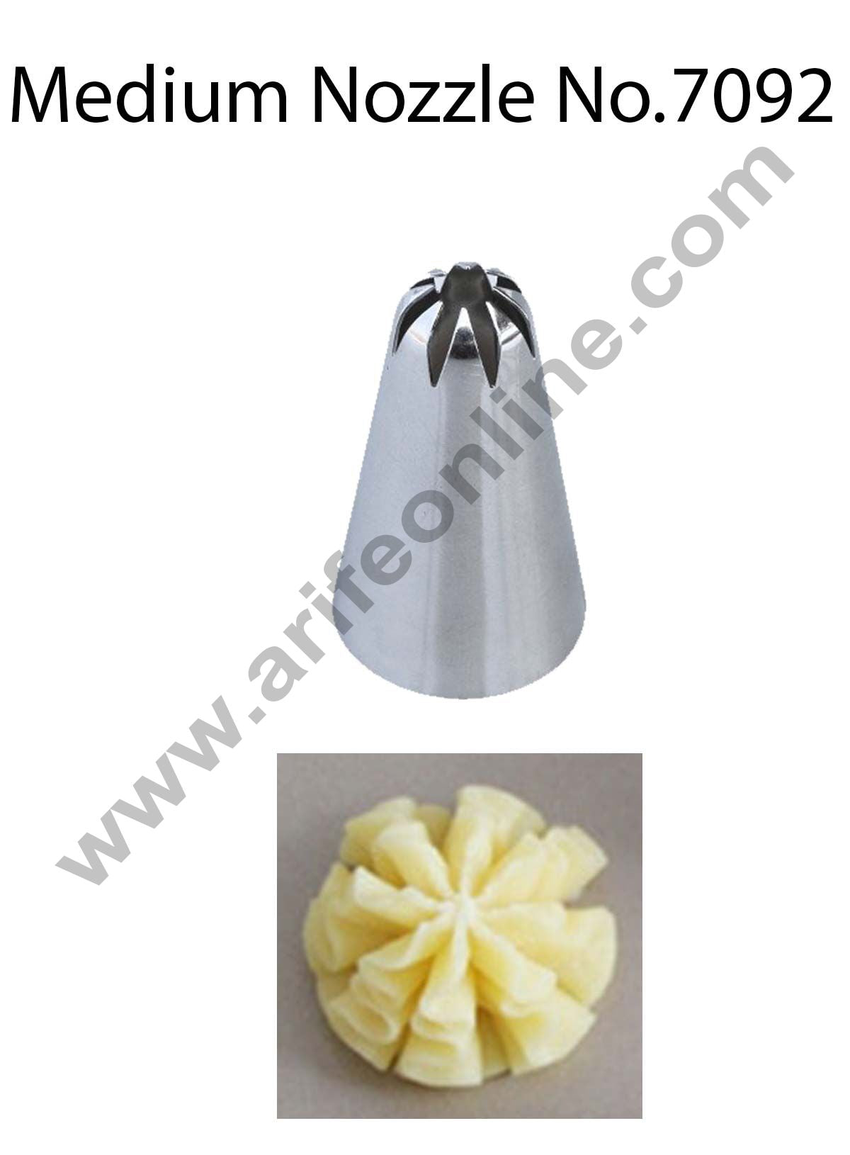 Cake Decor Medium Nozzle - No. 7092 Closed Star Piping Nozzle