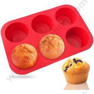 Cake Decor 6 Cavity Silicon Tart Mould Making Cake 6.5 x 2.5 cm (SBSM-831)