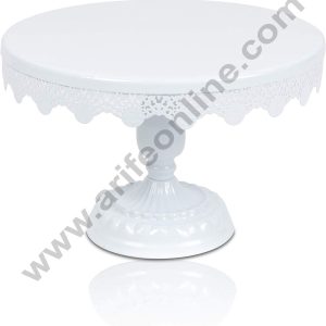 Cake Decor White Metal New fancy Cake Pop display Stand and Cupcake stand (30cm Diameter x 17cm Height)