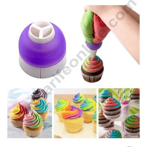 CAKE DECORβ’ Multi function Icing Piping Bag Nozzle Converter Cream Coupler for Cake Decoration (1pcs set)