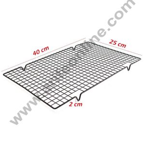 Cake Decor Non Stick Wire Cookie Cooling Rack Oven Safe - 40 x 25 x 2 Cm