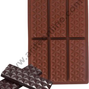 Cake Decor 6 Cavity Diamond Shape Chocolate Bar Silicone Chocolate Mould Muffin Mold SBSM-7229