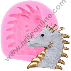 Cake Decor Silicone Dragon Face Fondant Marzipan Mould