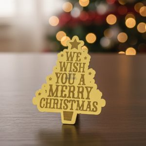 CAKE DECORβ’ Acrylic Merry Christmas Coin Topper for Cake and Cupcakes ( SBMT-Coin-070)| 1 Piece |