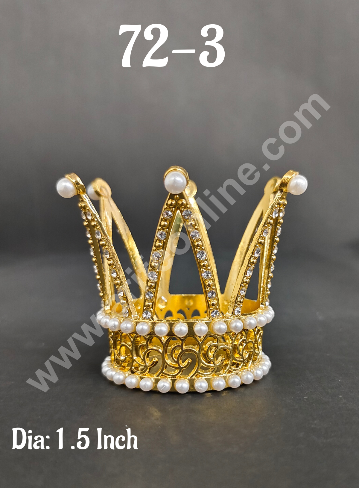 CAKE DECORβ’ Birthday Cake Crown Chandelier Design Cake Topper Wedding, Cake Decoration For King, Queen, Prince & Princess Party Wedding Hair Accessories